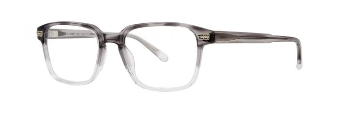 Men's prescription eyewear – A side view of the Elliston model: a gradient grey acetate frame in a rectangular shape. 